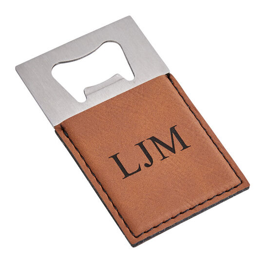 Caramel Leatherette Opener